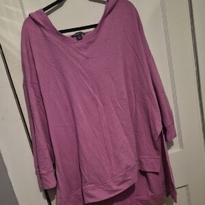 Roaman's Mauve Hooded Sweatshirt